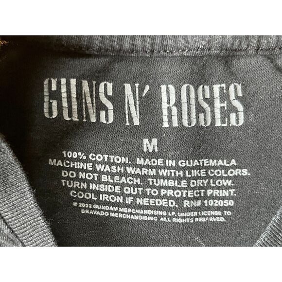 Guns & Roses Black Rock n Roll T Shirt Tee Top   Women's Size Medium - Picture 4 of 8